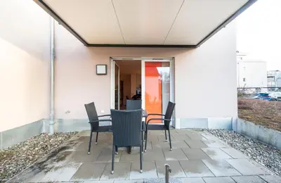 Ein Patio oder anderer Außenbereich in der Unterkunft Premium Living Bayreuth - Terrasse & Fahrradweg