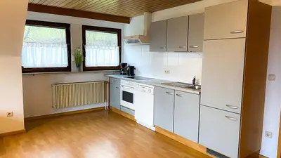 Küche/Küchenzeile in der Unterkunft Ferienwohnung Merz 26