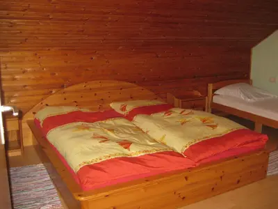 Ein Bett oder Betten in einem Zimmer der Unterkunft Ferienhof Beimler