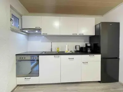 Küche/Küchenzeile in der Unterkunft SAD155 moderne Monteurwohnung