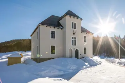 Alte Försterei Wildenthal am Kammweg Erzgebirge Ferienwohnung 1 im Winter