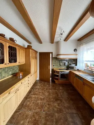 Küche/Küchenzeile in der Unterkunft Ferienhaus Altenplos