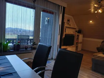 Ein Sitzbereich in der Unterkunft NEU! Modernes Wohnen in Erbendorf - Oberpfalz