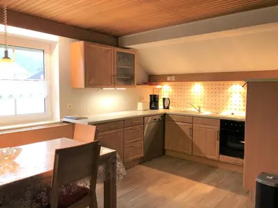 Küche/Küchenzeile in der Unterkunft Haus Evi