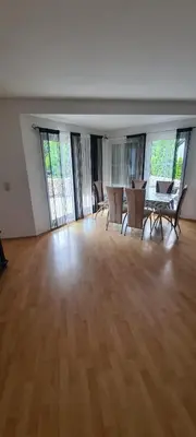 Ein Sitzbereich in der Unterkunft Ferien Haus in Wackersdorf ID WA101