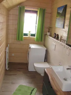 Ein Badezimmer in der Unterkunft Auburger Hof - möbilierte Wohnung auf Zeit