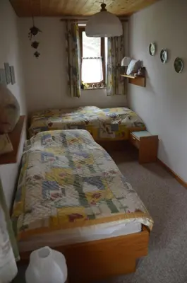 Ein Bett oder Betten in einem Zimmer der Unterkunft Ferienhaus Kroll Thiemen