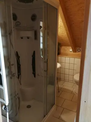 Ein Badezimmer in der Unterkunft Erzgebirgsferienwohnung