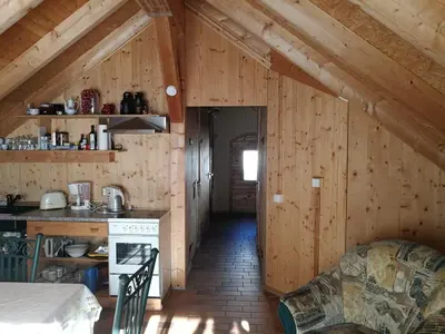 Küche/Küchenzeile in der Unterkunft Erzgebirgsferienwohnung