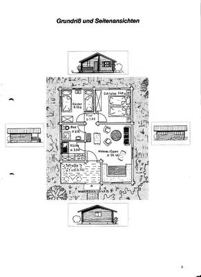Grundriss der Unterkunft Blockhaus Bayerischer Wald Chalet 2