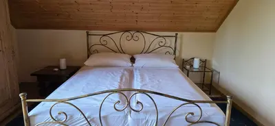Ein Bett oder Betten in einem Zimmer der Unterkunft Haus Sonnhof
