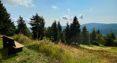 Naturlandschaft in der Nähe des Ferienhauses