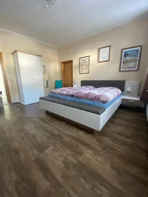 Ein Bett oder Betten in einem Zimmer der Unterkunft Das Rübezahl