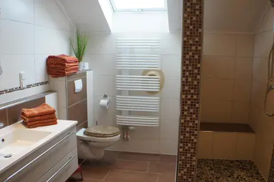 Ein Badezimmer in der Unterkunft Bio-Erlebnisbauernhof Doll