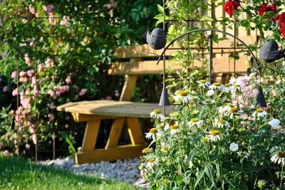 Ein Garten an der Unterkunft Ferienwohnung Kappauf / Petrik