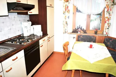 Küche/Küchenzeile in der Unterkunft Ferienwohnung Kappauf / Petrik