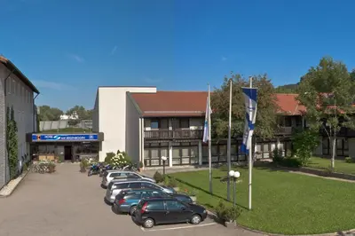 Das Gebäude in dem sich das Hotel befindet