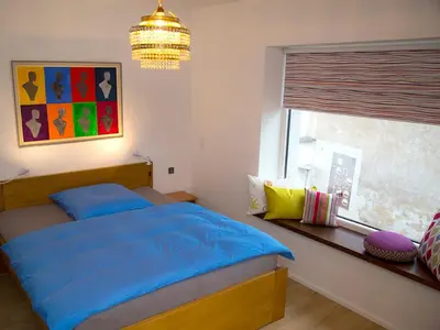 Ein Bett oder Betten in einem Zimmer der Unterkunft Boutique Hotel Frieden