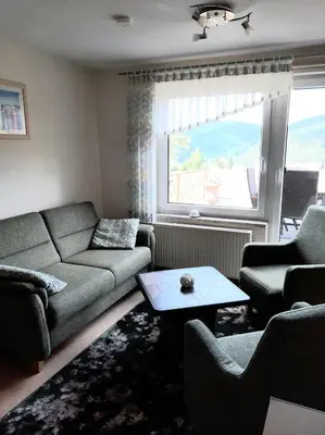 Ein Sitzbereich in der Unterkunft Ferienhaus Riedl