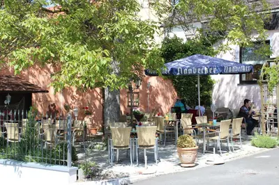 Ein Garten an der Unterkunft Rathausstuben
