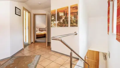Ein Bett oder Betten in einem Zimmer der Unterkunft Ferienhaus Zillendorf