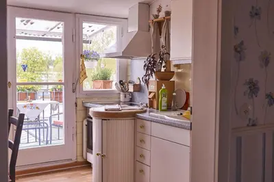 Küche/Küchenzeile in der Unterkunft Ferienwohnung Wilhelmine