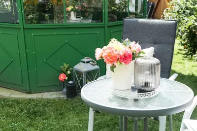 Ein Garten an der Unterkunft Ferienwohnungen Köhler