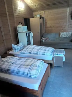 Ein Bett oder Betten in einem Zimmer der Unterkunft Pension Fischer