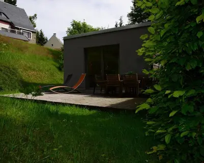 Ein Garten an der Unterkunft Ferienhaus Oberwiesenthal