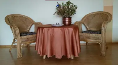 Ein Sitzbereich in der Unterkunft Ferienwohnung Sonja