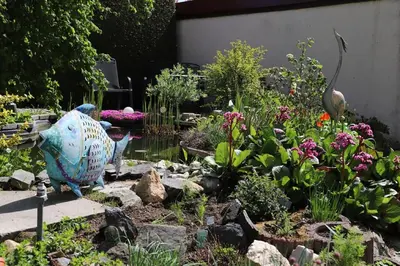Ein Garten an der Unterkunft Ferienwohnungen Sonnleite
