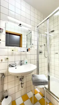 Ein Badezimmer in der Unterkunft Ferienwohnungen Sonnleite