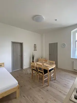 Ein Bett oder Betten in einem Zimmer der Unterkunft Pension Eberhart