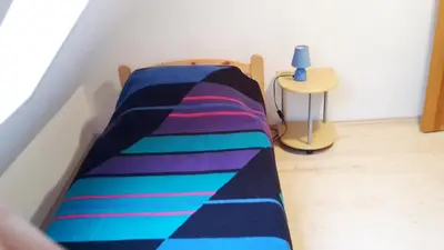 Ein Bett oder Betten in einem Zimmer der Unterkunft Villa Goldbrunnen Ferienwohnung 3