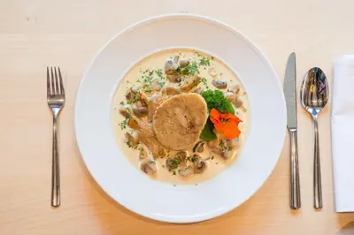 Essen in der Pension oder in der Nähe