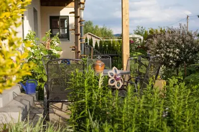 Ein Garten an der Unterkunft Am Rückerlhof