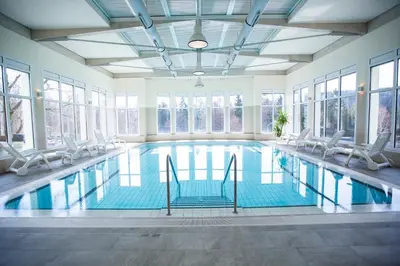 Der Swimmingpool an oder in der Nähe von Vitalhotel Weisse Elster