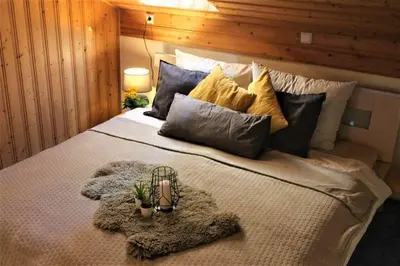 Ein Bett oder Betten in einem Zimmer der Unterkunft Ferienwohnung Lex