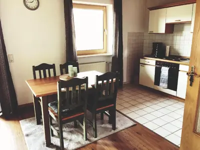 Küche/Küchenzeile in der Unterkunft Ferienwohnung Lex
