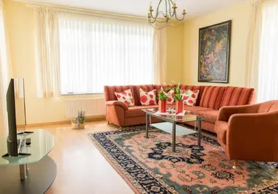 Ein Sitzbereich in der Unterkunft ausZEIT - Ihr Sibyllenbad Gästehaus