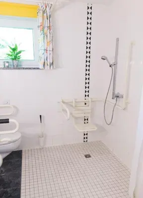 Ein Badezimmer in der Unterkunft ausZEIT - Ihr Sibyllenbad Gästehaus