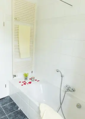 Ein Badezimmer in der Unterkunft ausZEIT - Ihr Sibyllenbad Gästehaus