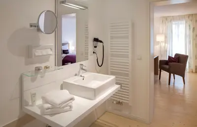 Ein Badezimmer in der Unterkunft Hollerhöfe - Zu Gast im Dorf Betriebsgesellschaft mbH