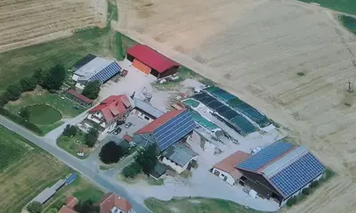 Blick auf Kösseineblick aus der Vogelperspektive