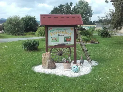 Ein Garten an der Unterkunft Kösseineblick