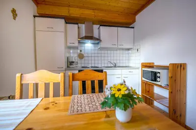 Küche/Küchenzeile in der Unterkunft Ferienwohnungen Am Sonnenhang