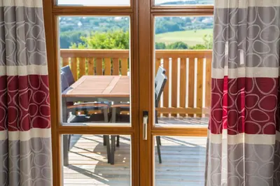 Ein Balkon oder eine Terrasse in der Unterkunft Scheidlerhof