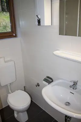 Ein Badezimmer in der Unterkunft Erzgebirgsidyll