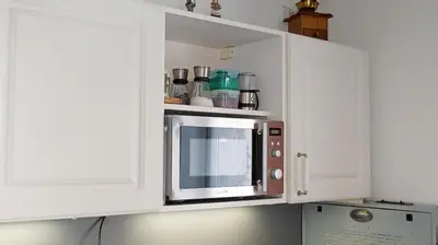 Küche/Küchenzeile in der Unterkunft Ferienwohnung Wild