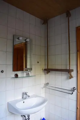 Ein Badezimmer in der Unterkunft Landhotel 